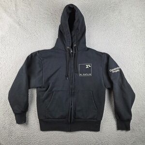 Camber Thermal Lined Zip Hoodie Small Black USA Made Heavyweight Workwear